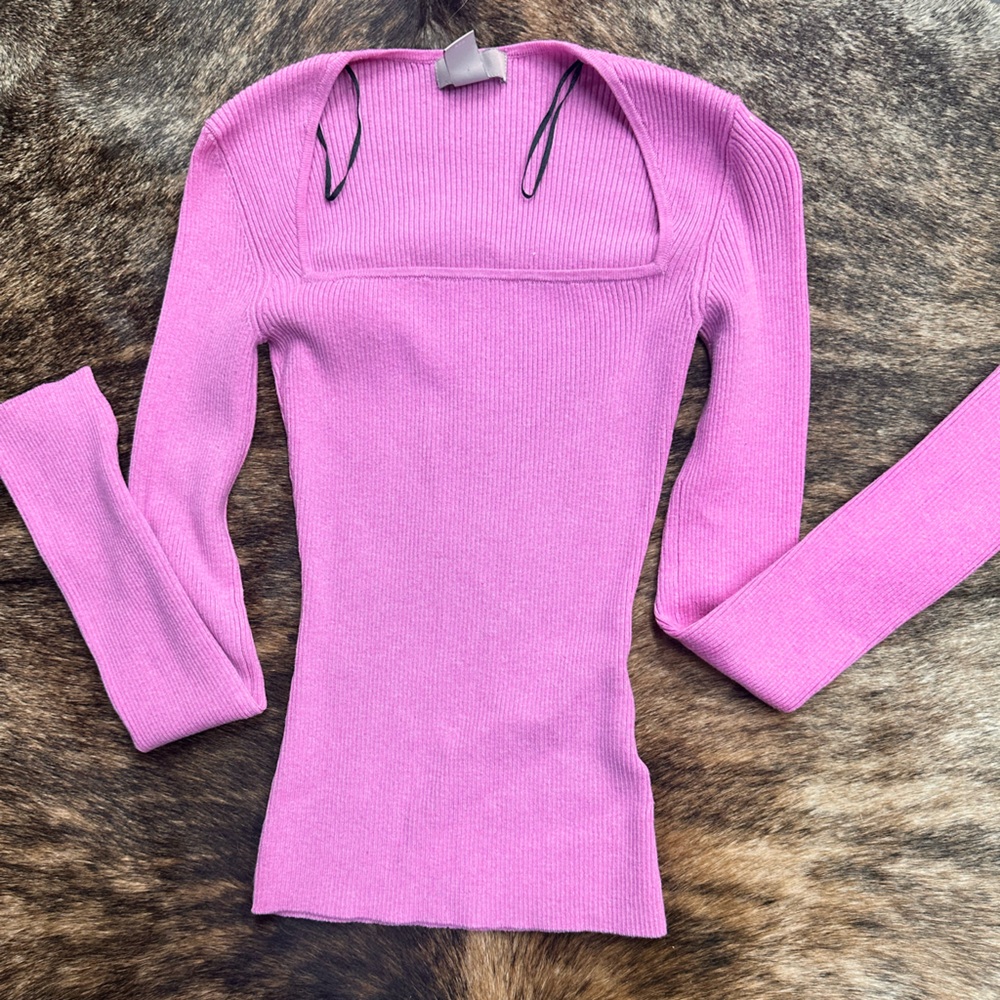 H&M shirt Sweater in Bold Pink